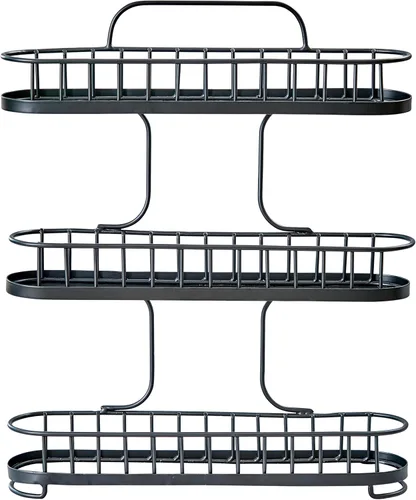 Vista 9 de Spectrum Diversified Scroll - Estante de pared para especias, color negro