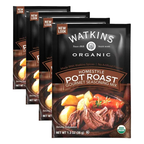 Vista 10 de Watkins Mezcla orgánica de condimentos gourmet, estofado de res, bolsa de 1.5 onzas, 1 unidad