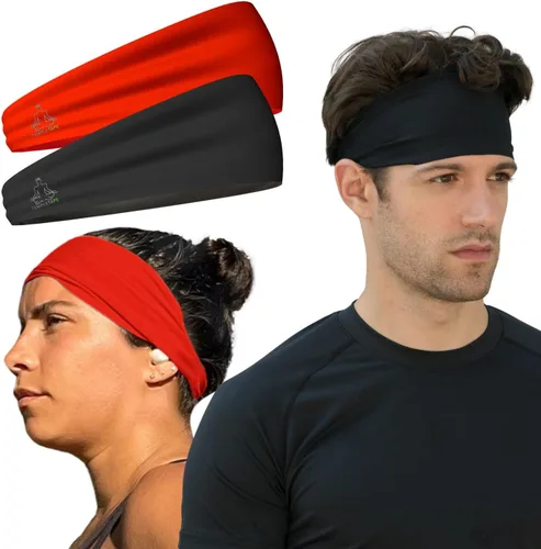 Vista 11 de Bandas de sudor Temple Tape - Diademas de entrenamiento para mujeres y hombres - Bandas de sudor para hombres - Bandas de sudor para deportes