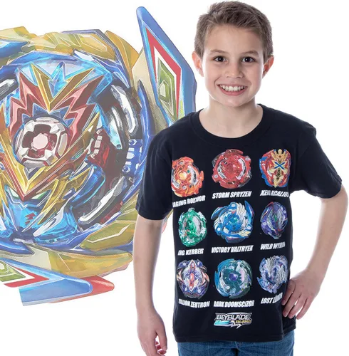 Vista 3 de Beyblade Burst - Camiseta giratoria para niño