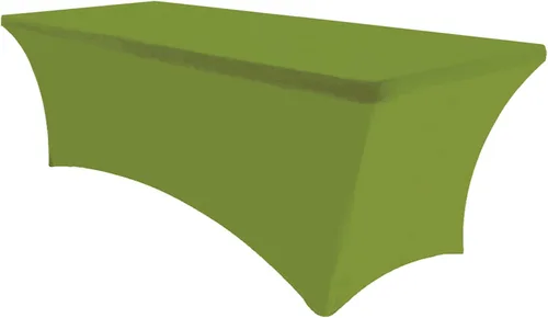 Vista 24 de Eurmax USA - Manteles rectangulares ajustables de elastano de 4 pies, mantel elástico para bodas, eventos o para decorar la mesa del patio