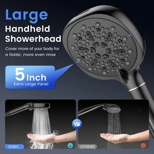Vista 3 de Filtered Shower Head with Handheld, High Pressure Shower Head with Filters