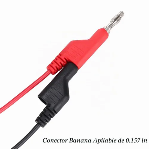 Vista 3 de Sumnacon - Juego de cables de prueba apilables para gancho de prueba