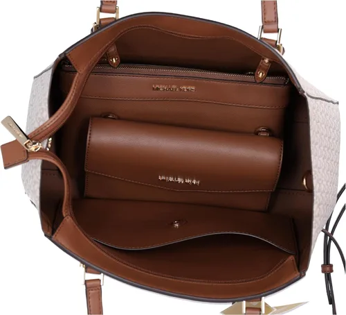 Vista 2 de Michael Kors Charlotte Bolso bandolera grande 3 en 1 de cuero