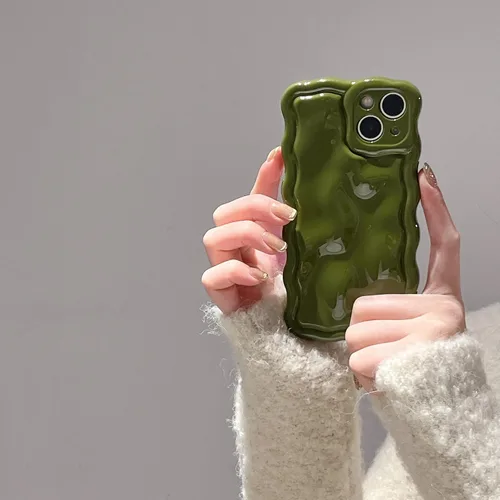 Vista 35 de FABSPARK Funda para iPhone 11, Patrón de Burbujas de Meteorito 3D Electrochapado Galvanizado con Brillos Marco Ondulado Rizado Funda Brillante, TPU
