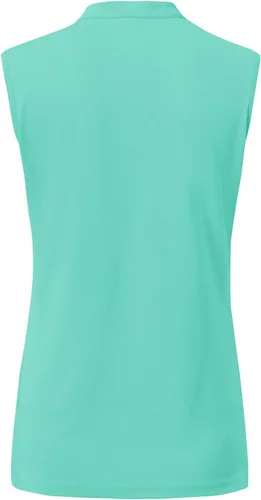 Vista 3 de BASUDAM Polo de golf sin mangas para mujer, cuello en V, sin cuello, camisetas de tenis para correr, secado rápido