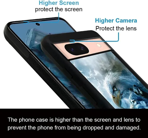Vista 1977 de Compatible con Google Pixel 4A 5G Mobile Case Creative Acrylic Panel trasero Silicona Protección Grip especialmente diseñado para Google Pixel 4A 5G
