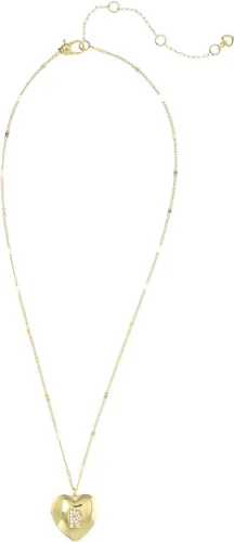 Vista 3 de Kate Spade New York Relicario de corazón R, Latón, Circonia cúbica