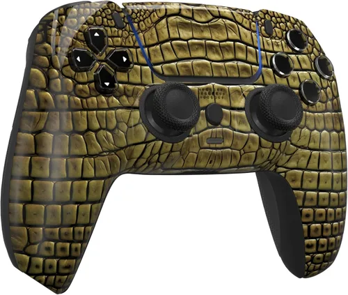 Vista 2 de ProControllers LLC Custom Wireless Controller for PS5 - Hand Airbrushed & Multiple Designs Available (Alligator)