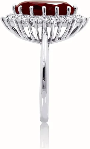 Vista 3 de Tienda Collection Platinum-Plated Sterling Silver Celebrity Kate Ring made with Infinite Elements Zirconia Accents