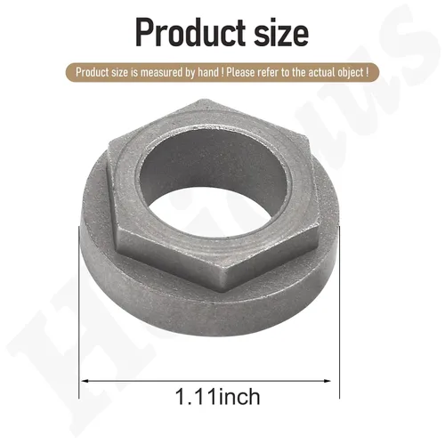 Vista 2 de 941-04124 Cojinete de eje de dirección/cojinete de brida hexagonal de 5/8 pulgadas de diámetro interior, compatible con MTD Bolens, Troy Bilt y Yard