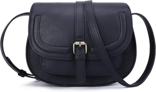 Vista 16 de Bolsa cruzada de cuero vegano para mujer, pequeña, para colgarla en el hombro, monedero, estilo bohemio Beige