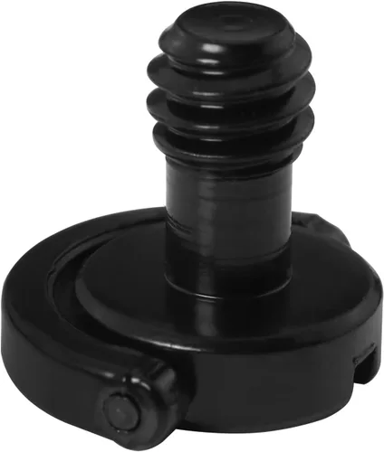 Vista 5 de Tornillo de trípode de 1/4 de pulgada, 2 piezas de acero inoxidable de 1/4 "-20 con eje en D para cámara, videocámara, trípode, placa de liberación