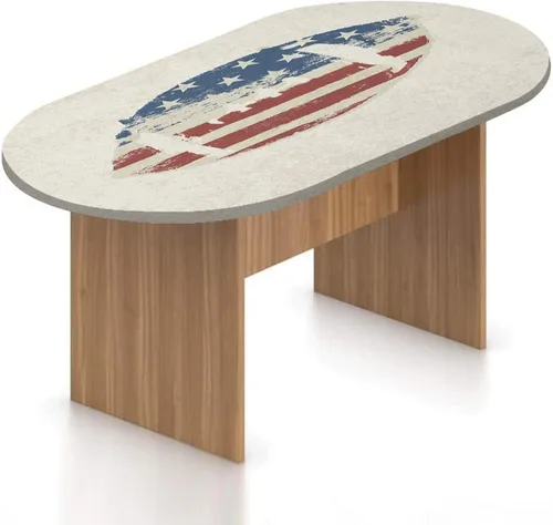 Vista 12 de Mantel ovalado ajustable para mesa de patio, con bordes elásticos occidentales, de poliéster, estampado tradicional de vagón, se adapta a mesas