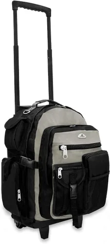 Vista 6 de Everest DeluxeMochila con ruedas., Caqui), 5045WH-KHBK