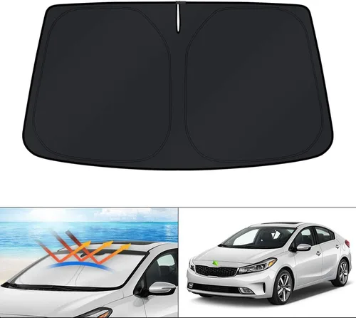 Vista 157 de KUST Parasol para parabrisas para BMW X1 F48 2016, 2017, 2018, 2019, 2020, 2021, 2022, accesorios de ajuste personalizado, parasol plegable