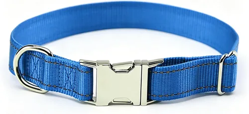 Vista 9 de Love Dream Collar reflectante para perro con hebilla de metal, collar de nailon ajustable de seguridad con hebilla de liberación rápida resistente