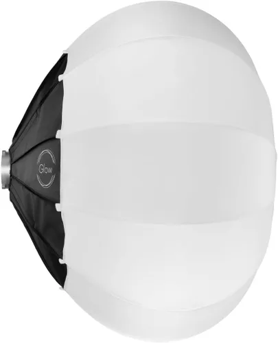 Vista 3 de Glow Linterna de bola rápida de 25 pulgadas con juego de falda y anillo de velocidad de montaje Bowens