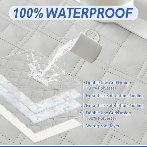 Vista 3 de Arfntevss Fundas de sofá seccional reclinable 100% impermeables en forma de L, funda de sofá para sofá seccional reclinable en forma de L, juego