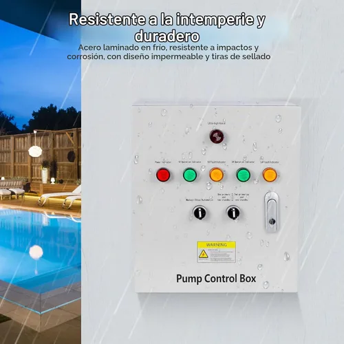 Vista 4 de Caja de control de bomba de pozo de 2 HP, monofásico de 220V, 2