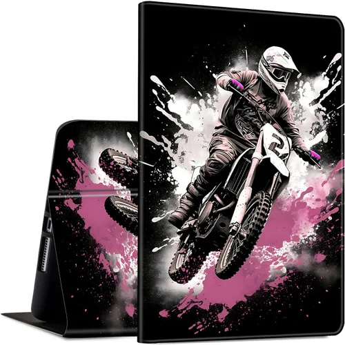 Vista 19 de Rossy Funda para tableta Amazon Fire HD 8 (8ª/7ª/6ª generación, versión 2018/2017/2016) delgada y ligera, de piel sintética, multiángulo, ajustable