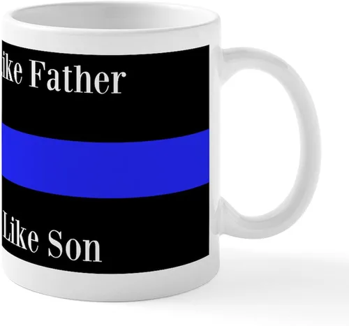 Vista 87 de CafePress Taza de café de cerámica de 11 oz (11.0 fl oz) de Police Mom