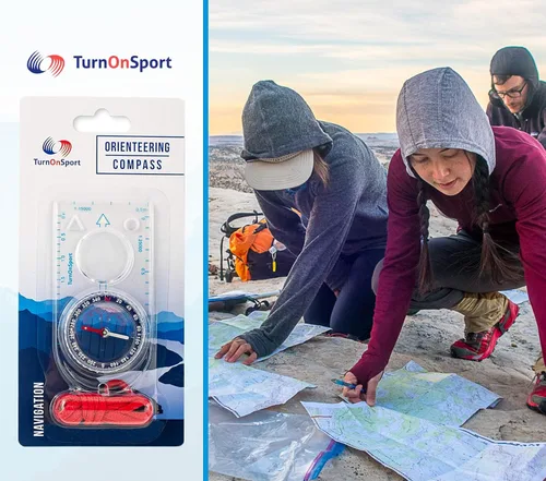 Vista 7 de Brújula de orientación - Brújula de senderismo para mochileros Avanzada brújula de explorador Crújula de niño explorador para niños - Brújula