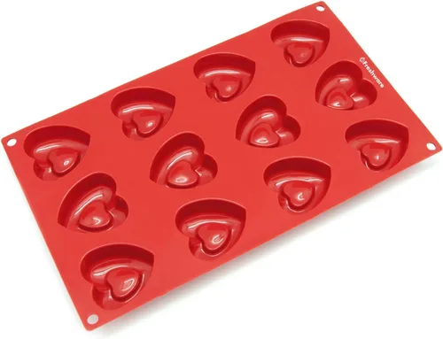 Vista 2 de Freshware Moldes de silicona, molde reutilizable para hornear cupcakes, moldes antiadherentes para magdalenas, moldes para pasteles, moldes
