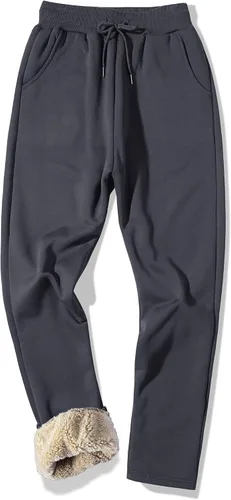 Vista 32 de MACHLAB Pantalones deportivos térmicos de forro polar para hombre, pantalones de chándal gruesos y cálidos para invierno