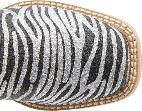 Vista 5 de Roper Bota occidental con purpurina de punta cuadrada (bebéniño pequeño), Negro