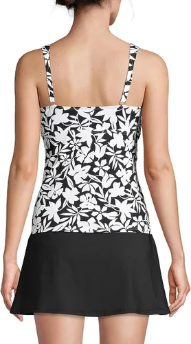Vista 2 de Lands' End Women's Wrap Underwire Tankini Top Swimsuit