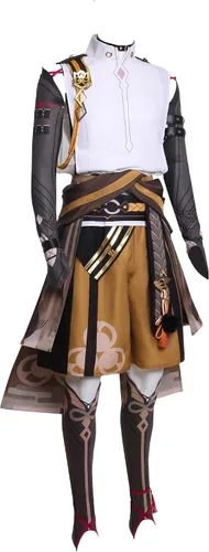 Vista 3 de Vibsion Disfraz de cosplay para mujer Genshin Conjunto completo