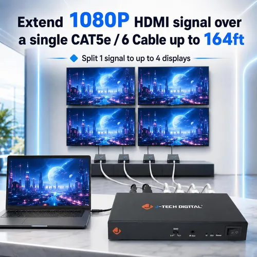 Vista 6 de J-Tech Digital HDMI expansor