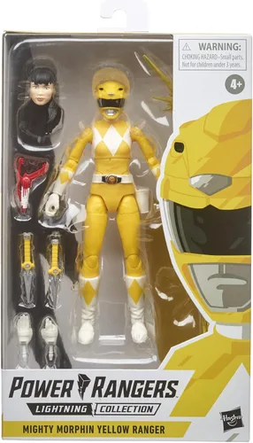Vista 2 de Power Rangers Lightning Collection - Figura de acción coleccionable (6 pulgadas), color amarillo