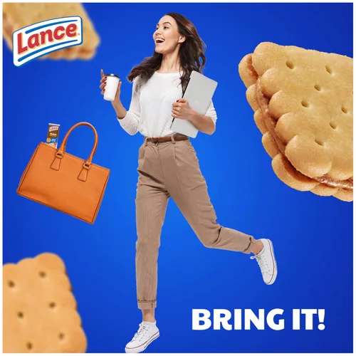 Vista 5 de Lance Galletas sándwich, mantequilla de maní Nekot, 8 paquetes envueltos individualmente, 6 sándwiches cada uno