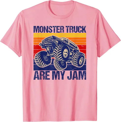 Vista 38 de Monster Truck Are My Jam For Monster Truck Lovers - Camiseta para hombres y niños, Blanco