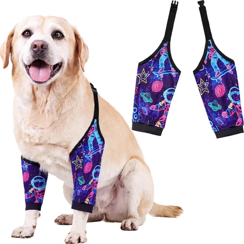 Vista 11 de Rodilleras protectoras para coderas de perro, rodilleras, manga para tratamiento de callos para heridas, patas delanteras para evitar lamer