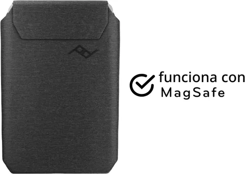 Vista 4 de Peak Design Cartera delgada móvil, perfil delgado, tela de nailon resistente a la intemperie, se conecta a fundas móviles, compatible con MagSafe
