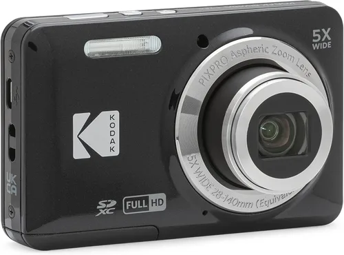 Vista 4 de KODAK PIXPRO FZ55-BK - Cámara digital de sensor CMOS de 16 MP con zoom óptico de 5X, gran angular de 28 mm, video Full HD de 1080P, pantalla LCD