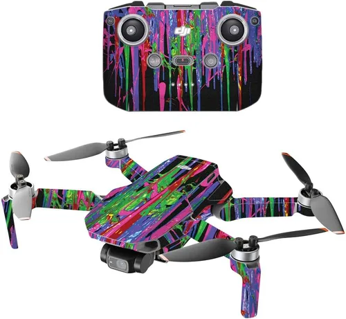 Vista 20 de MightySkins - Compatible con DJI Mini 2 Dron portátil - Humo brillante Funda protectora de vinilo duradera y única Fácil de aplicar, quitar