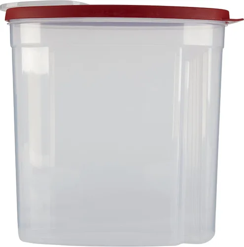 Vista 2 de Rubbermaid contenedor para cereales transparente tapa roja (1,5 galones) – 1783748., Rojo