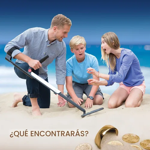 Vista 3 de National Geographic Pro Series Detector de metales - Cazador de tesoros definitivo con puntero, bobina grande impermeable de 10" - ligera y plegable