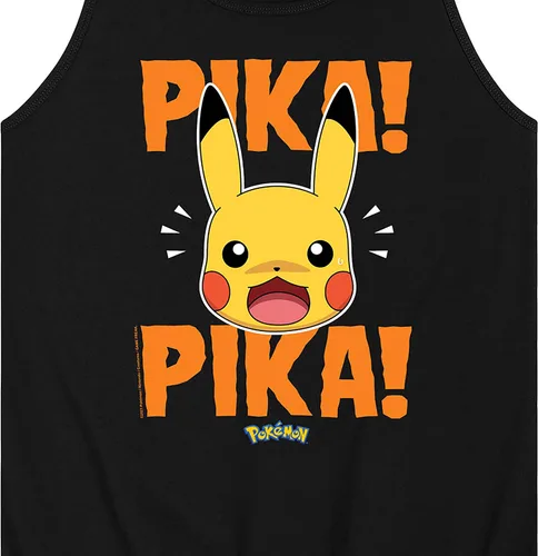 Vista 2 de HYBRID APPAREL - Pokémon - Pika Pika Scared - Camiseta sin mangas para hombre