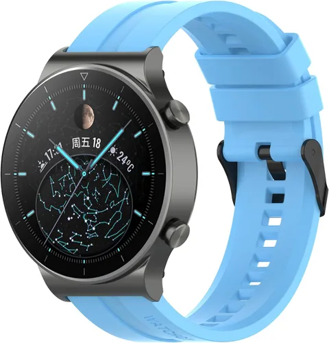 Vista 24 de FitTurn Band Compatible with Huawei Watch 5 4 Pro/GT 7 6 5 4 3 2 Pro/GT 2e/GT 7 6 5 4 46mm/GT2 46mm/GT Active/ Replacement Straps Silicone Bands