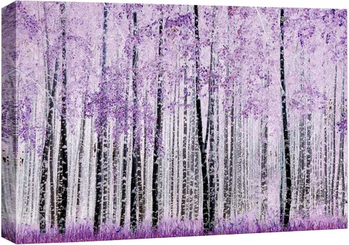 Vista 24 de wall26 Lienzo impreso para pared, diseño rústico, marrón, otoño, bosque, árbol, paisaje, naturaleza, ilustraciones de área silvestre, arte moderno
