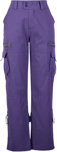 Vista 4 de SKDOGDT Pantalones cargo para mujer, de cintura baja, holgados, de paracaídas, talla grande, pantalones deportivos de senderismo con múltiples