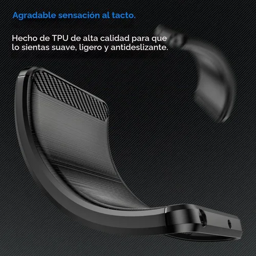Vista 4 de Osophter Funda para Samsung Galaxy A04 con 2 unids Protector de pantalla Absorción de golpes Flexible TPU Caucho Protector de teléfono celular