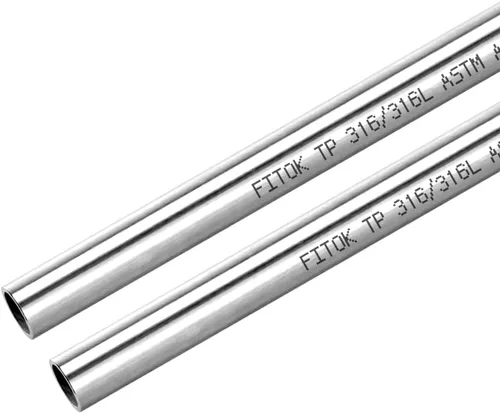 Vista 6 de Tubo sin costuras de acero inoxidable 316/316L 1" DE × 0.065" de pared × 40" de longitud. Tubo recocido ASTM A269 (1 pieza)