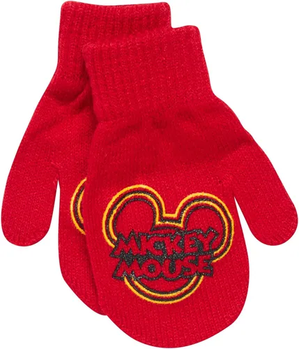 Vista 6 de Disney Conjunto de sombrero de invierno de Mickey Mouse y 2 pares de guantes o guantes edad 2-7