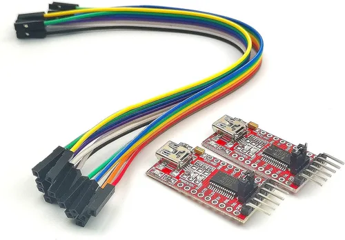 Vista 6 de FainWan 2 unids FT232RL FTDI Mini USB a TTL Adaptador Convertidor Serial, 3.3V/5.5V, Soporta Win95/98/98se/ME/2000/XP/win7 32bit/64bit, DTR, RXD